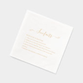 Fun Facts Wedding  Folie Servetten (Links)