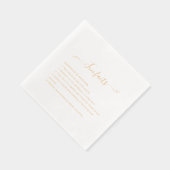 Fun Facts Wedding  Folie Servetten (Rechts)