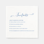 Fun Facts Wedding Napkins Servet (Voorkant)