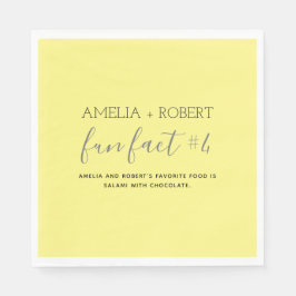 Fun Facts Wedding Napkins Servet