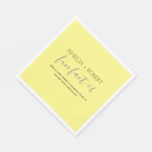 Fun Facts Wedding Napkins Servet (Hoek)