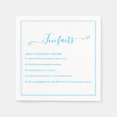 Fun Facts Wedding Napkins Servet (Voorkant)