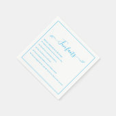Fun Facts Wedding Napkins Servet (Hoek)