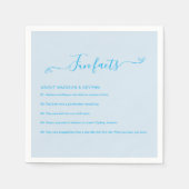 Fun Facts Wedding Napkins Servet (Voorkant)