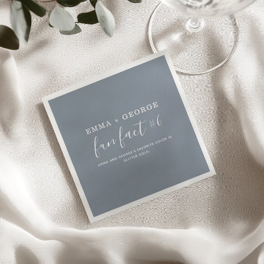 Fun Facts Wedding Napkins Servet