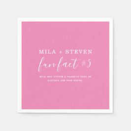 Fun Facts Wedding Napkins Servet