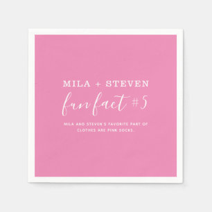 Fun Facts Wedding Napkins Servet