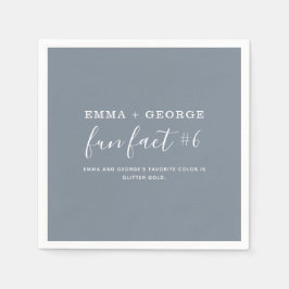 Fun Facts Wedding Napkins Servet
