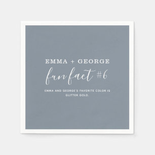 Fun Facts Wedding Napkins Servet