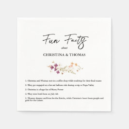 Fun Facts Wedding Servet