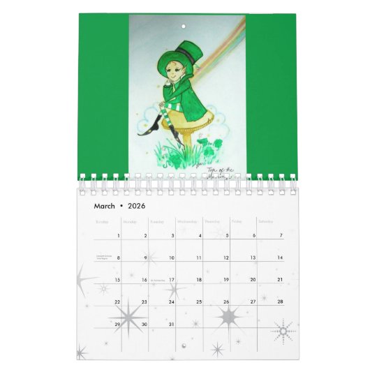 Fun Faery Calendar Kalender (Mar 2026)