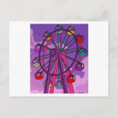 Fun Fair Amusement Park Amusement Park Briefkaart (Voorkant)