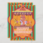 Fun Fair Carrousel Verjaardag Feestdagenkaart (Voorkant / Achterkant)