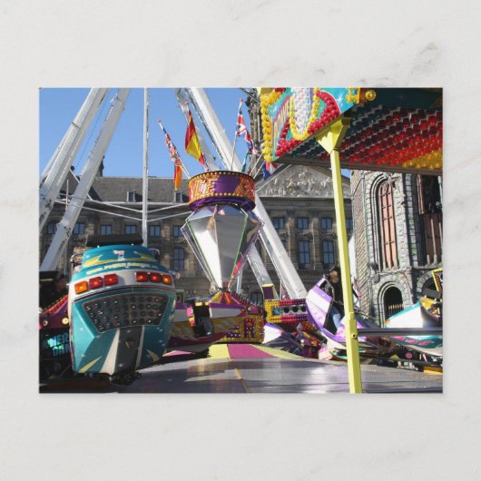 Fun fair in Amsterdam Briefkaart (Voorkant)