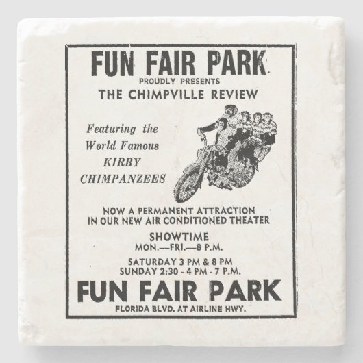 Fun Fair Park AD 4-onderzetter Stenen Onderzetter (Voorkant)