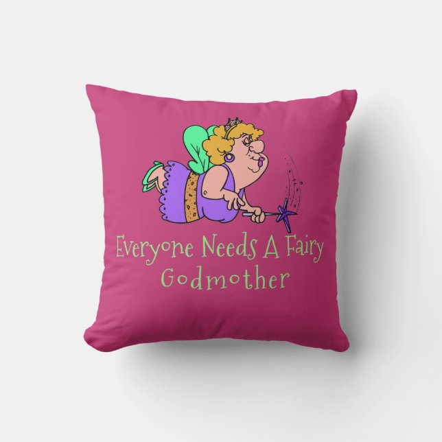 Fun Fairy Godmoeder & Fairy Godfather Sierkussen (Voorkant)