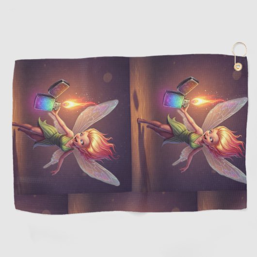 Fun Fairy Wipe Golf Towel Golfhanddoek (Horizontaal)