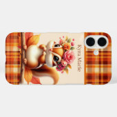 Fun Fall Seasonal squirrel add name  Case-Mate iPhone Case (Achterkant (horizontaal))