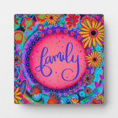  Fun Family Floral Inspirivity Ezel Fotoplaat (Voorkant)