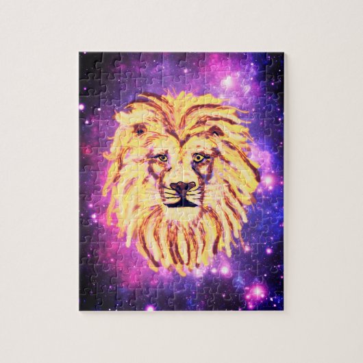 Fun Family Galaxy Lion Animal Kinder Legpuzzel (Verticaal)