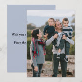 Fun Family Photo it Your Way New Years Flat Kaart (Voorkant / Achterkant)