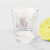 Fun Family Photo Monogram Shot Glas (Achterkant)