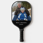 Fun Family Photo Typography Pickleball Paddle (Voorkant)