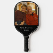 Fun Family Photo Typography Pickleball Paddle (Achterkant)