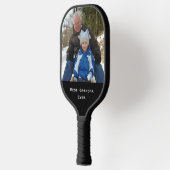 Fun Family Photo Typography Pickleball Paddle (Links)