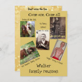 Fun Family Reunion Kaart (Voorkant / Achterkant)