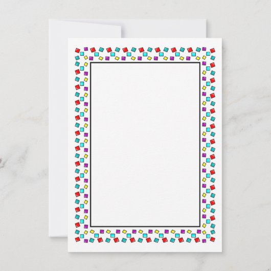 Fun Family Reunion Save the Date Invitation Card Kaart (Achterkant)