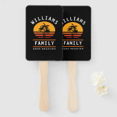 Fun Family Reunion Summer Vacation Tropical Beach Handwaaier (Voorkant en achterkant)