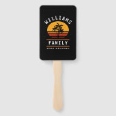 Fun Family Reunion Summer Vacation Tropical Beach Handwaaier (Achterkant)