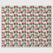 Fun Family Sjabloon met kerstpapier voor fotoserie Cadeaupapier (Vlak)