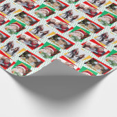 Fun Family Sjabloon met kerstpapier voor fotoserie Cadeaupapier (Hoek)