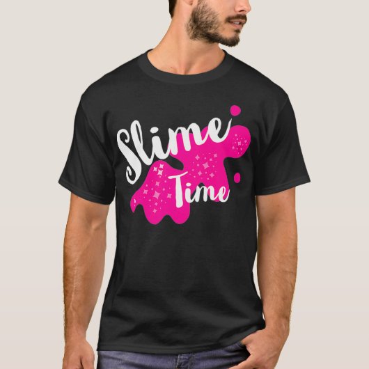 Fun Family Slim om Slime Time Pplay Party uit te g T-shirt (Voorkant)
