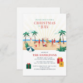 Fun Family Summer Party Kaart (Voorkant / Achterkant)