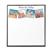 Fun Family Vacation Photos Notes for Today Notepad Notitieblok (Voorkant)