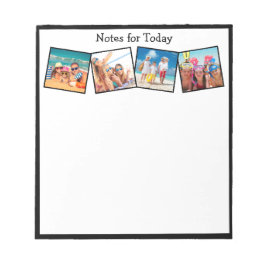Fun Family Vacation Photos Notes for Today Notepad Notitieblok