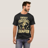 Fun Fantasy Football Champion Draft Party T-shirt (Voorkant volledig)