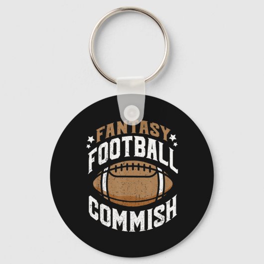 Fun Fantasy Football Commissariaat Mannen Sleutelhanger (Voorkant)