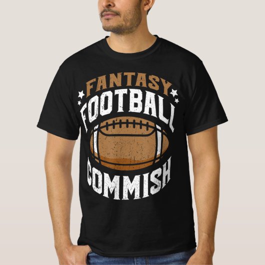 Fun Fantasy Football Commissariaat Mannen T-shirt (Voorkant)