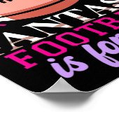 Fun Fantasy Football is voor meisjes Vrouwen Poster (Hoek)