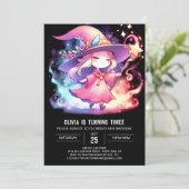 Fun Fantasy Wizard Verjaardag Kaart (Staand voorkant)