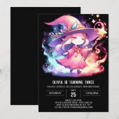 Fun Fantasy Wizard Verjaardag Kaart (Voorkant / Achterkant)