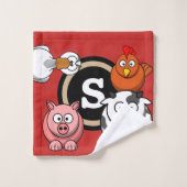 Fun Farm Animals Bad Handdoek (Wasdoekje)