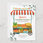 Fun Farmers Market Birthday Invitation Kaart (Voorkant)