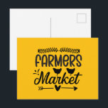 Fun Farmers market word art  Briefkaart<br><div class="desc">Fun Farmers market word art Postcard</div>