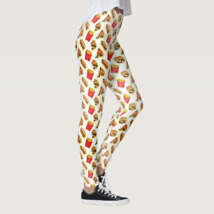Fun Fast Food Gedrukte Leggings