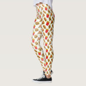 Fun Fast Food Gedrukte Leggings (Links)